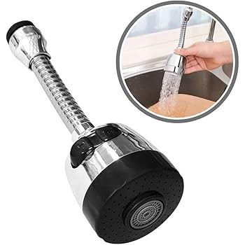 Bico Arejador de Torneira Antirrespingos/Filtro com Rotação 360° para Economia de Água