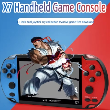 Gaminja-X7 Console de jogos portátil, joystick duplo, tela IPS 8G integrados 4.3