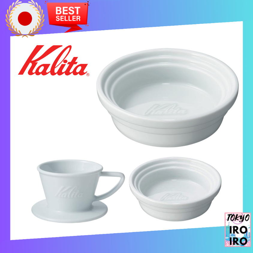 Kalita - Highly heat-retaining ceramic coffee drip tray - Hasami ware - Ceramic - Made in Japan