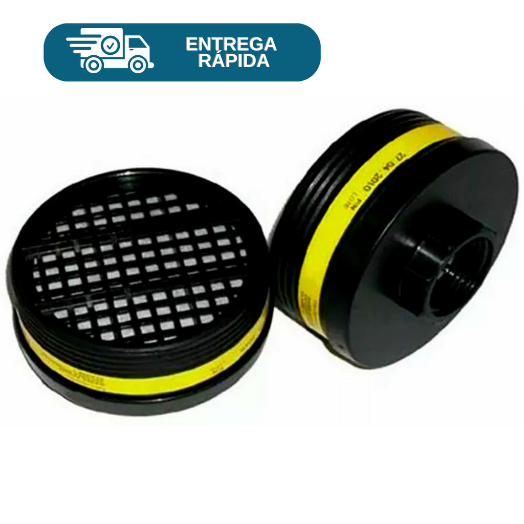 Kit 2 Filtro VO/GA CMC-1 Cartucho Para Máscara Respirador Alltec Mastt Proteção Epi