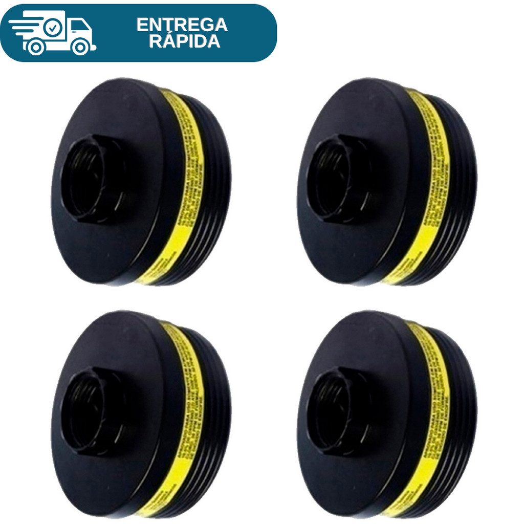 Kit 4 Filtro VO/GA CMC-1 Cartucho Para Máscara Respirador Alltec Mastt Proteção Epi