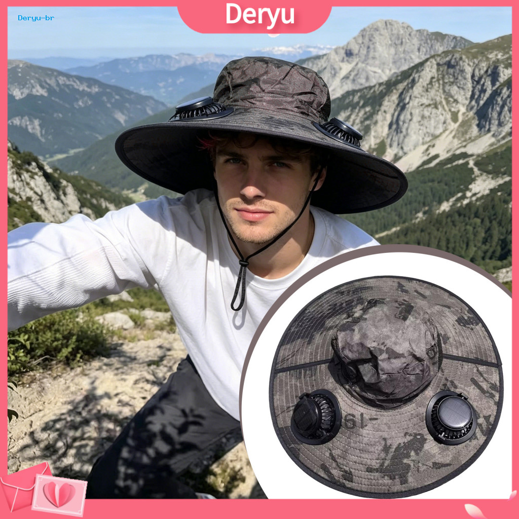 Dual Fan Cap Outdoor Hat Solar with Rechargeable Fans – Durable Sun Protection for Breathable and Wear-resistant Perfe
