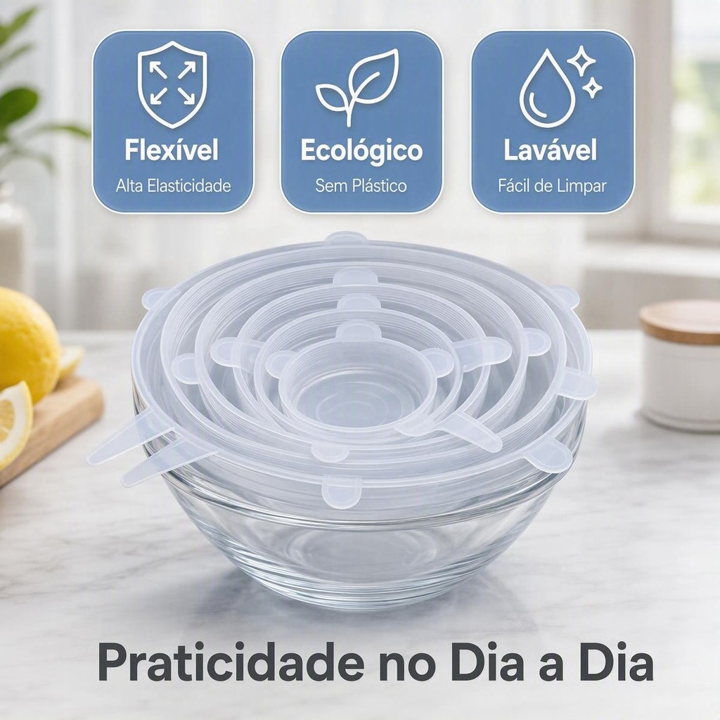 18 Quadrado Tampas Tampa Silicone Elastica Reutilizável Elástica Para Potes Tapoer Panela
