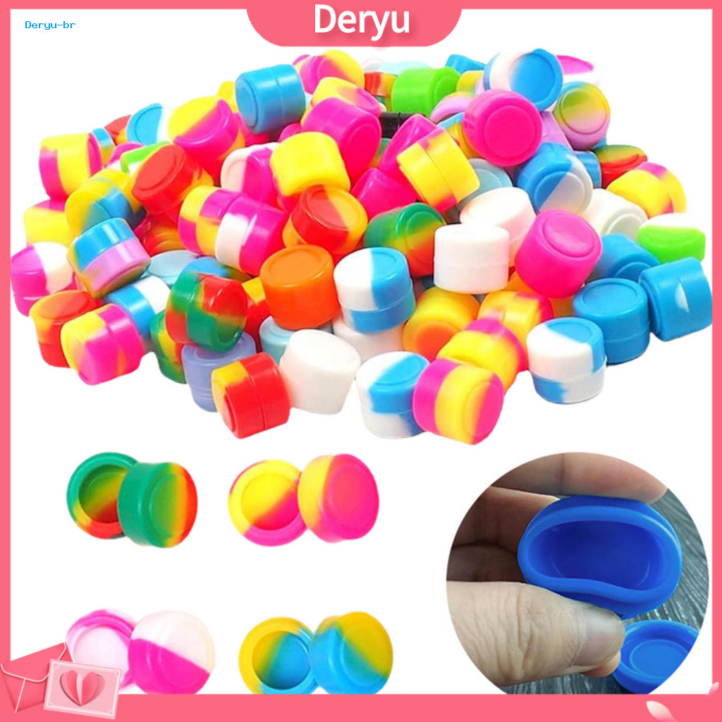 Silicone Storage Containers Non-stick Box 50/20/10 Pcs Jars Set – Microwave Freezer Safe Multi-use Elastic for Food fo