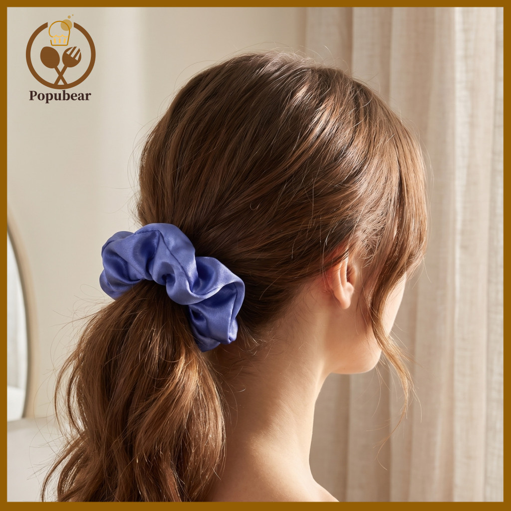 Secure Hair Bands for Running Zipper Scrunchies with Secret Storage Pocket Ties Hidden – Elastic Satin for Women for U