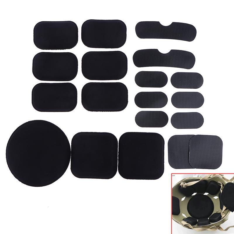 19 Pçs/Set Capacete Ao Ar Livre Almofada Macia Durável Almofadas De Paintball Tiro Protetoras