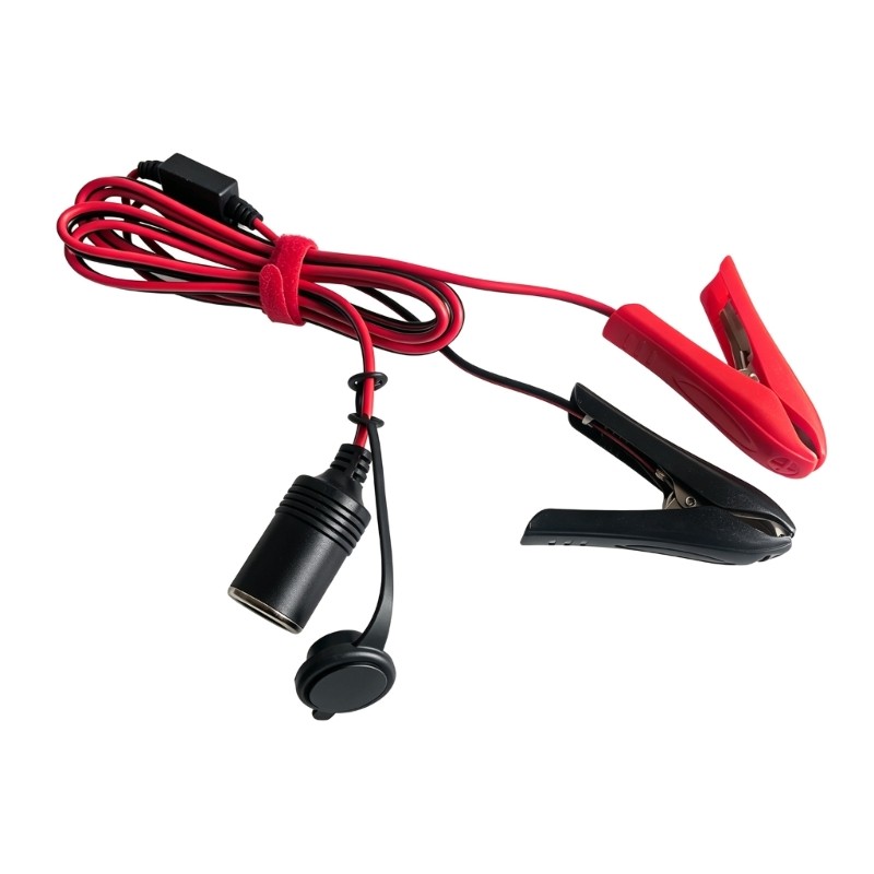 Utake Travel Inflator Cabo De Alimentação Com Braçadeiras Fêmea 12V 24V Seção De Suporte De Tomada E Tampa Protetora 1 8