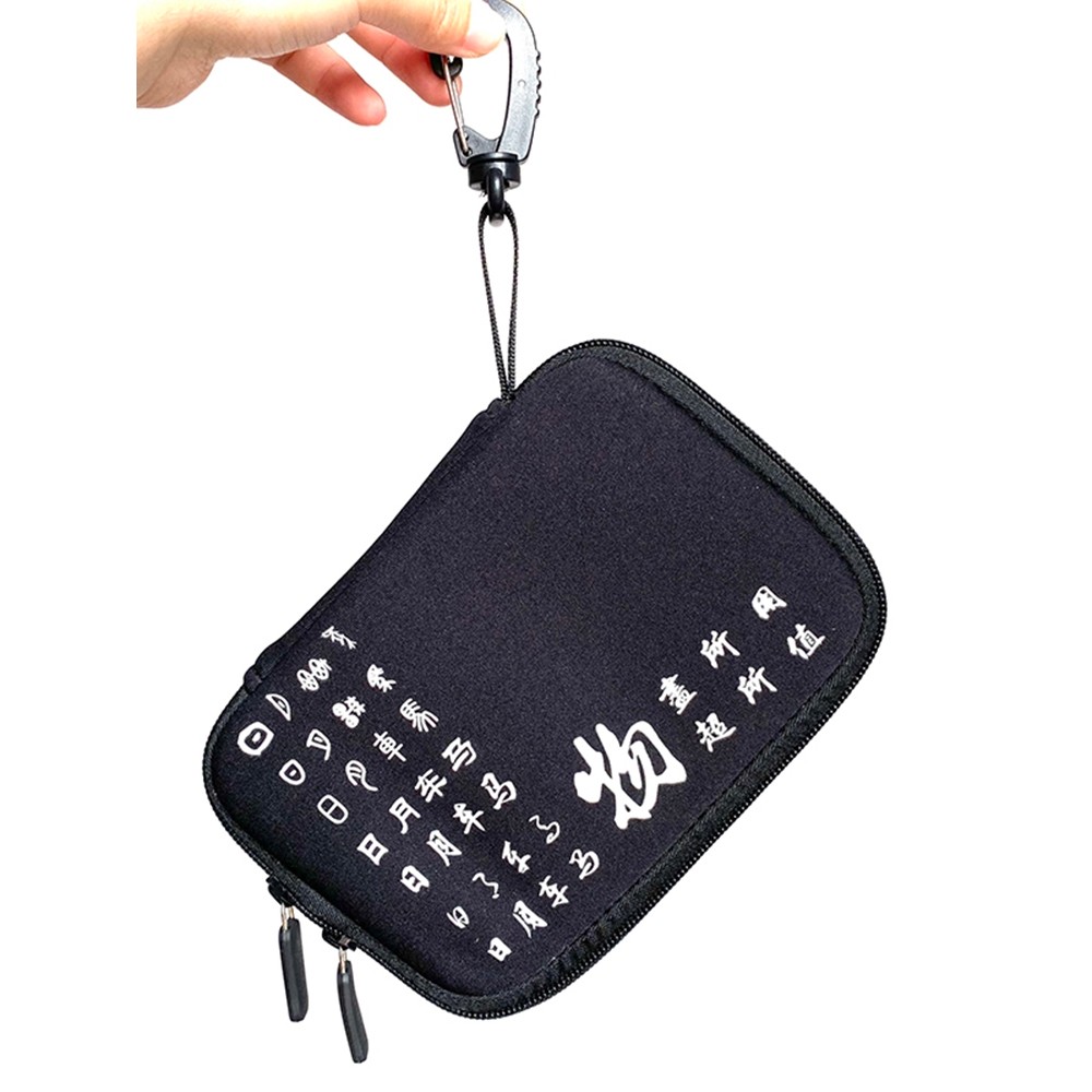 Prático!Portátil!Atraente!Bolsa de Material de mergulho para fora U Disk Charger Headphone Data Cable Storage Bolsa