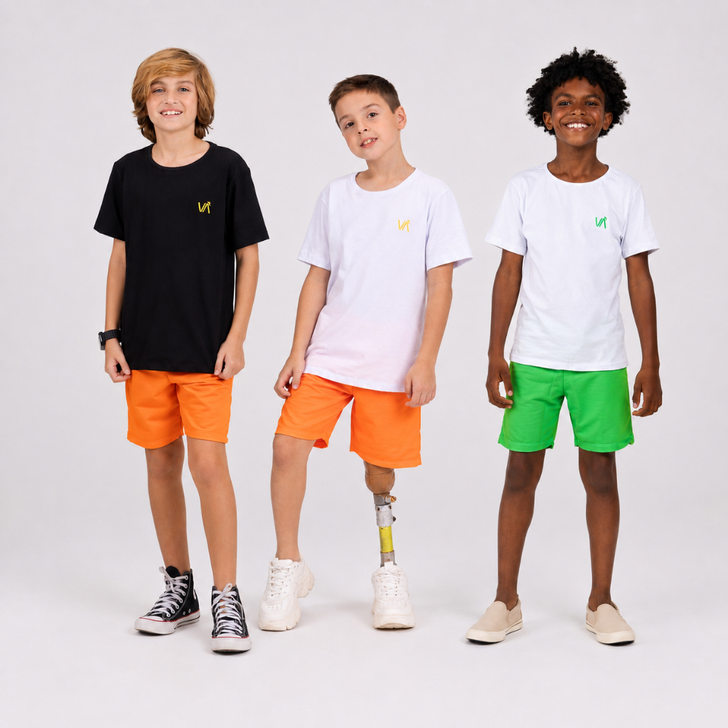 Conjunto Infantil Menino Aplique Neon