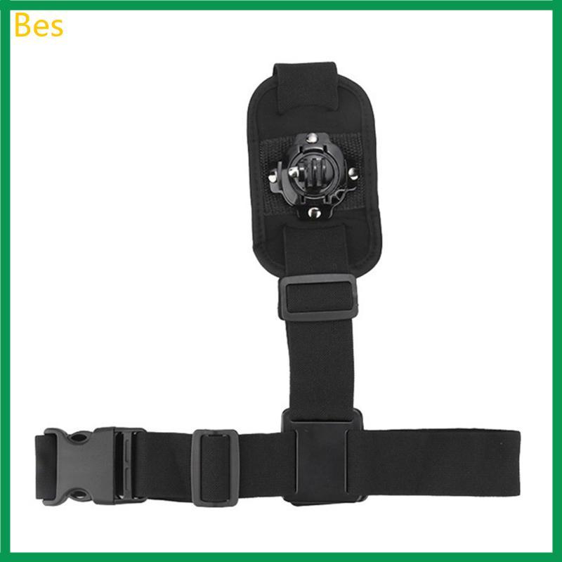 Bes PC Nylon Chest Harness Adapter Strap Mount Proporcionando Rotação 360 Graus Para Montagem Câmera Esportiva