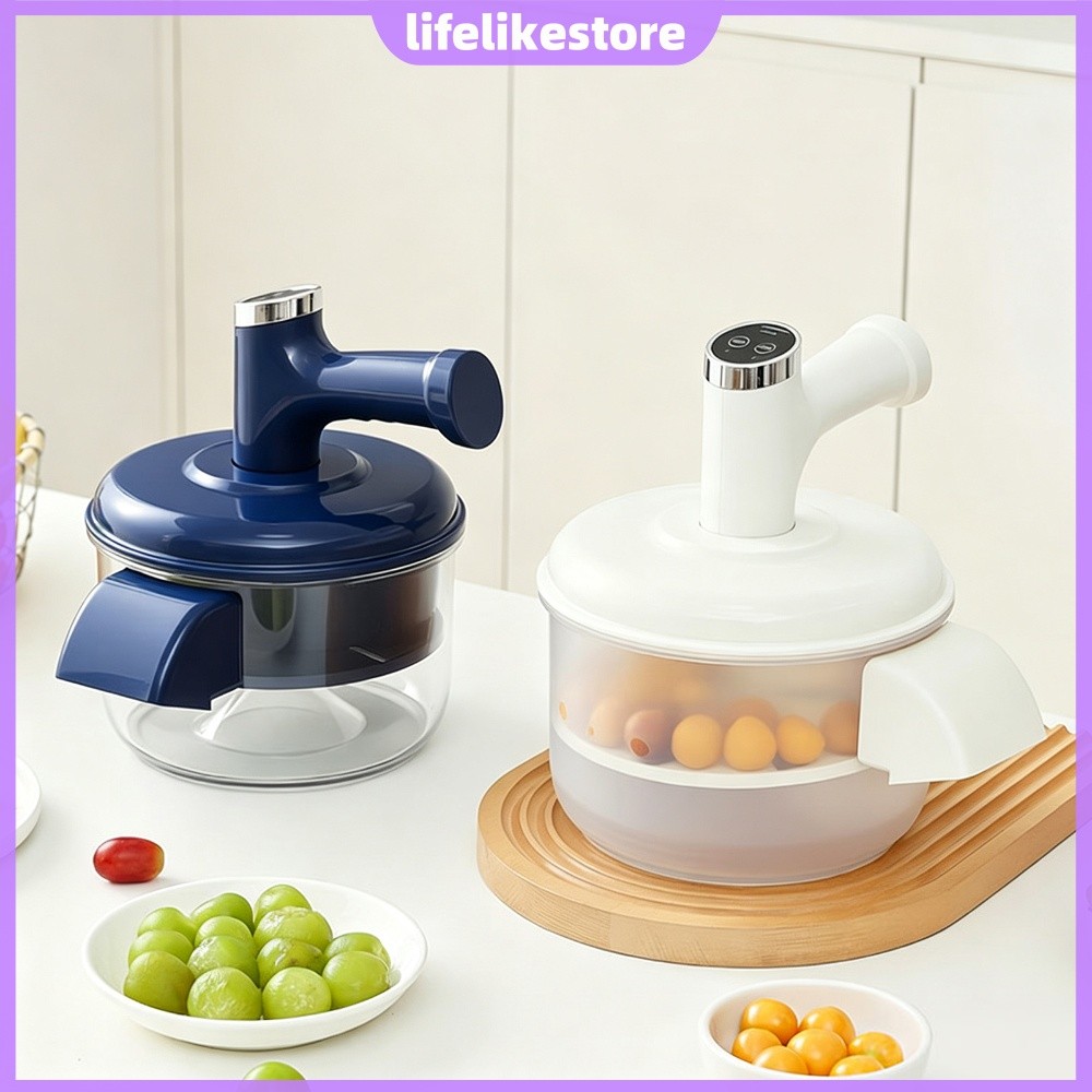 Descascador Elétrico De Frutas 2 Em 1 , Liquidificador Sem Fio , 1500mAh , Recarregável , Aço Inoxidável Com Um Toque [l
