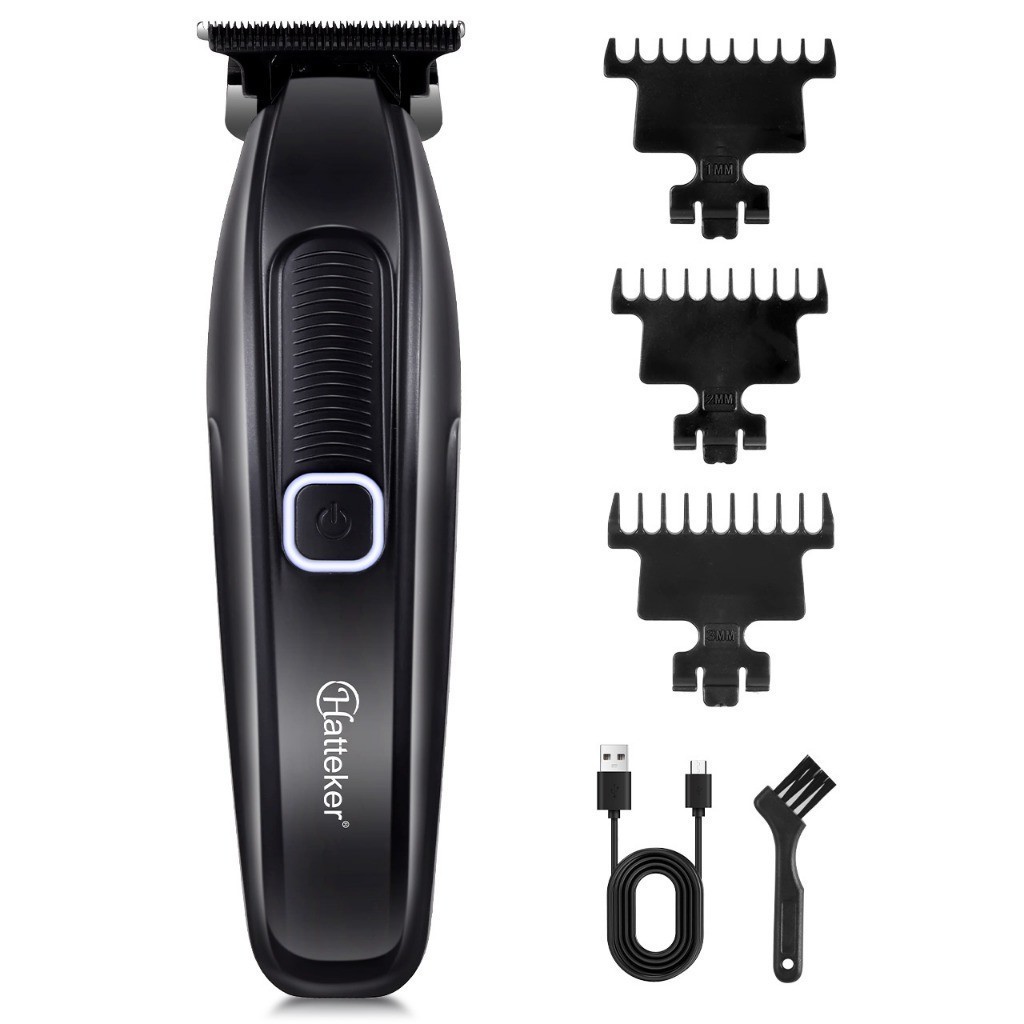 Maquina De Acabamento barbeador elétrico profissional Hatteker HT-6135 cor Preto 1500mAh  bivolt