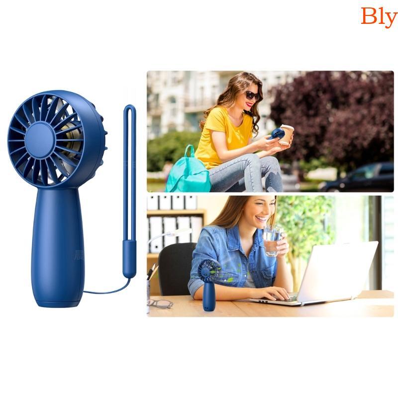 Bly 2 Unidades Ventilador Portátil 1500mAh 3 Fluxos Ar Aprimorados Recarregáveis