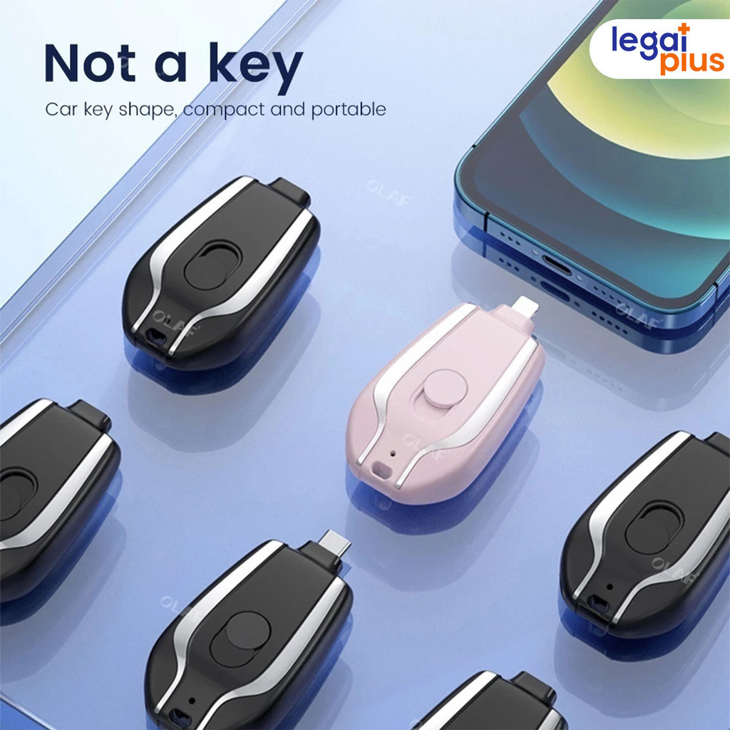 Carregador De Chaveiro Portátil 1500mAh Ultra-Compacto Mini Pacote De Bateria Carregamento Rápido
