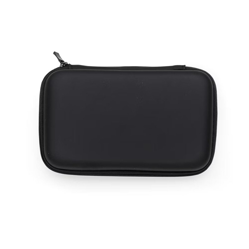 Case Bag Bolsa Pequena Porta Carregador Fones com Zíper Preta Armazenamento Objetos