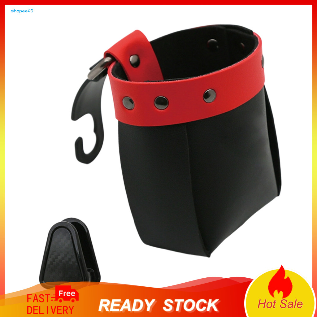 In-car Storage Solution Car Bag Air Vent Organizer Dual Installation Faux Leather Multi-purpose Hanging Pouch for Phone