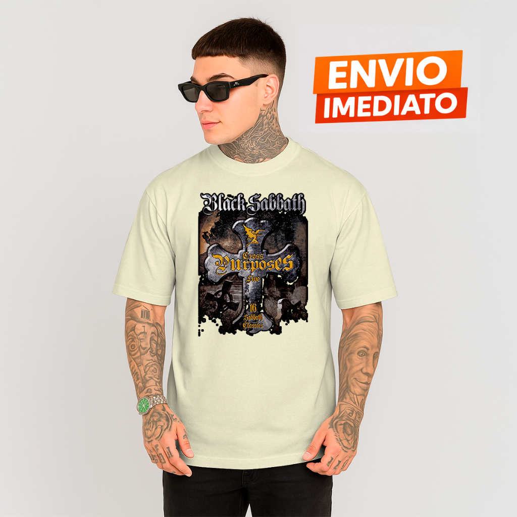Camiseta Black Sabbath – Edição Cross Purposes Premium