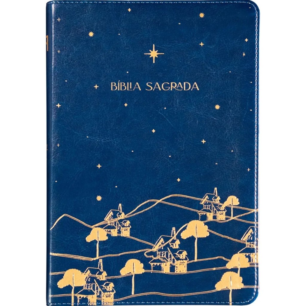 Bíblia Sagrada The Purpose Book | A21 | Capa Couro Soft Azul Reino