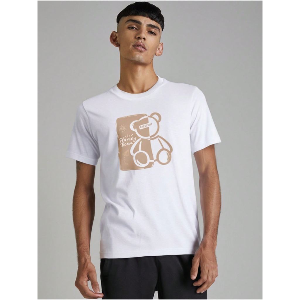 Camiseta Unissex 100% Algodão Estampada Honey Bean Freedom Purpose Camisa Premium Confortável
