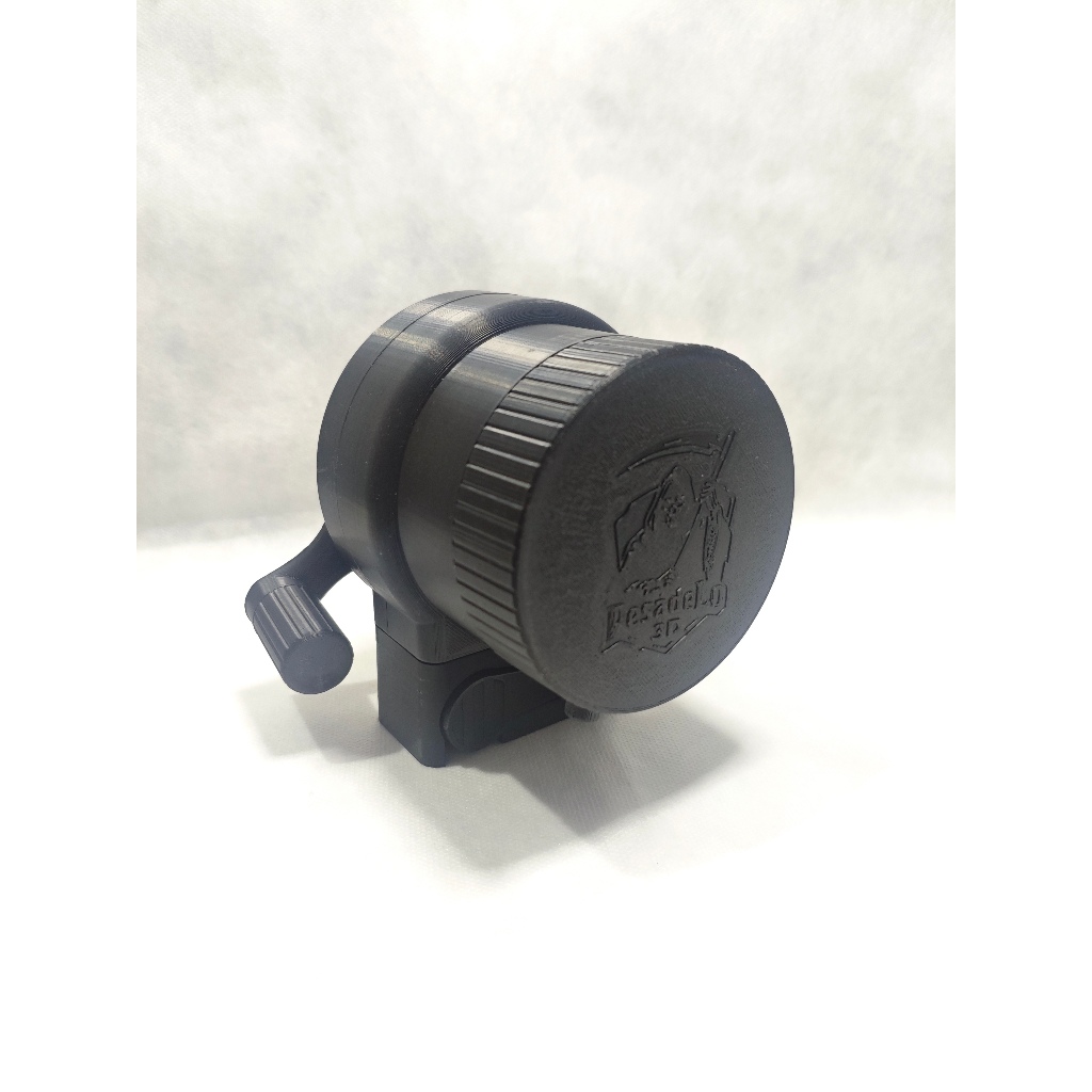 Speedloader Carregador P/ Airsoft M4 Catraca Ultra Rápido Em Polímero ABS Preto Capacidade 1500 BBs Manivela Ultra Fast