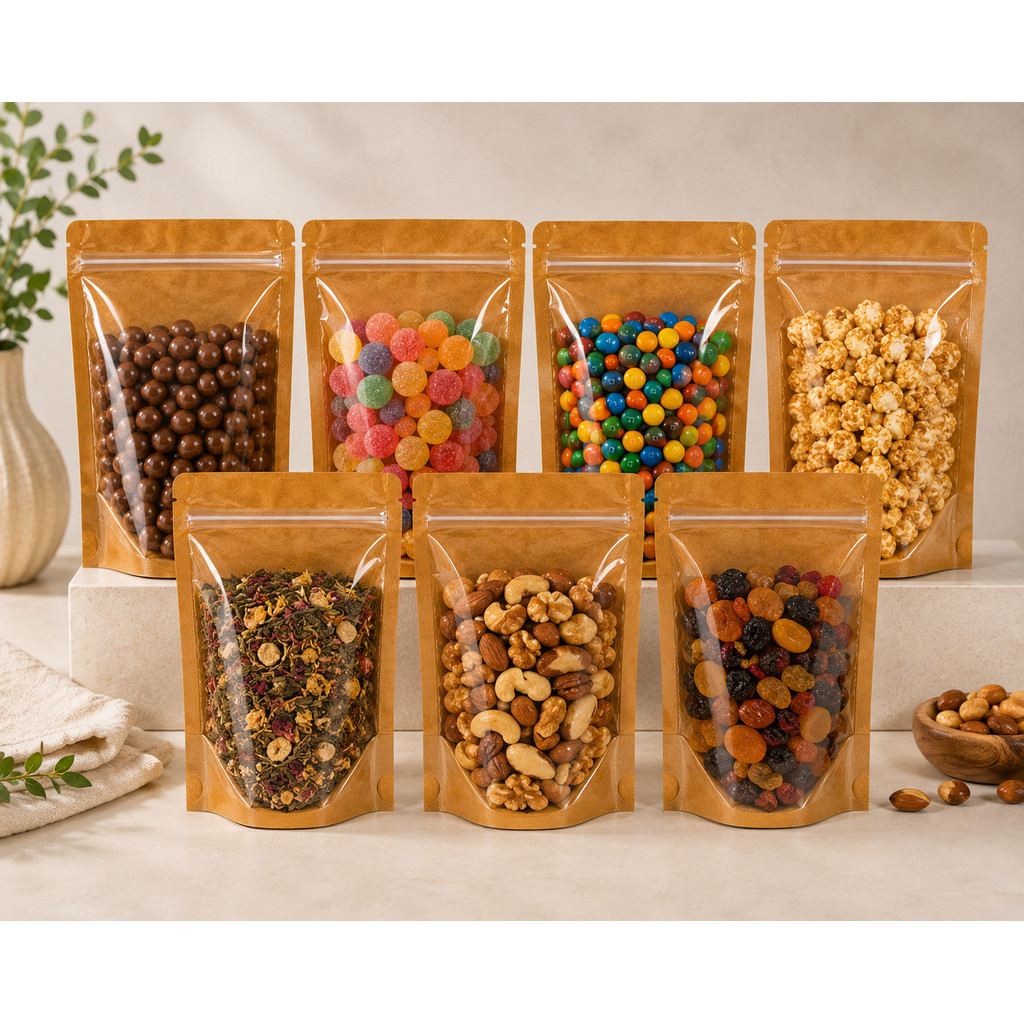 120 Unidades Saco Pouch Craft c/ Visor 10x15cm