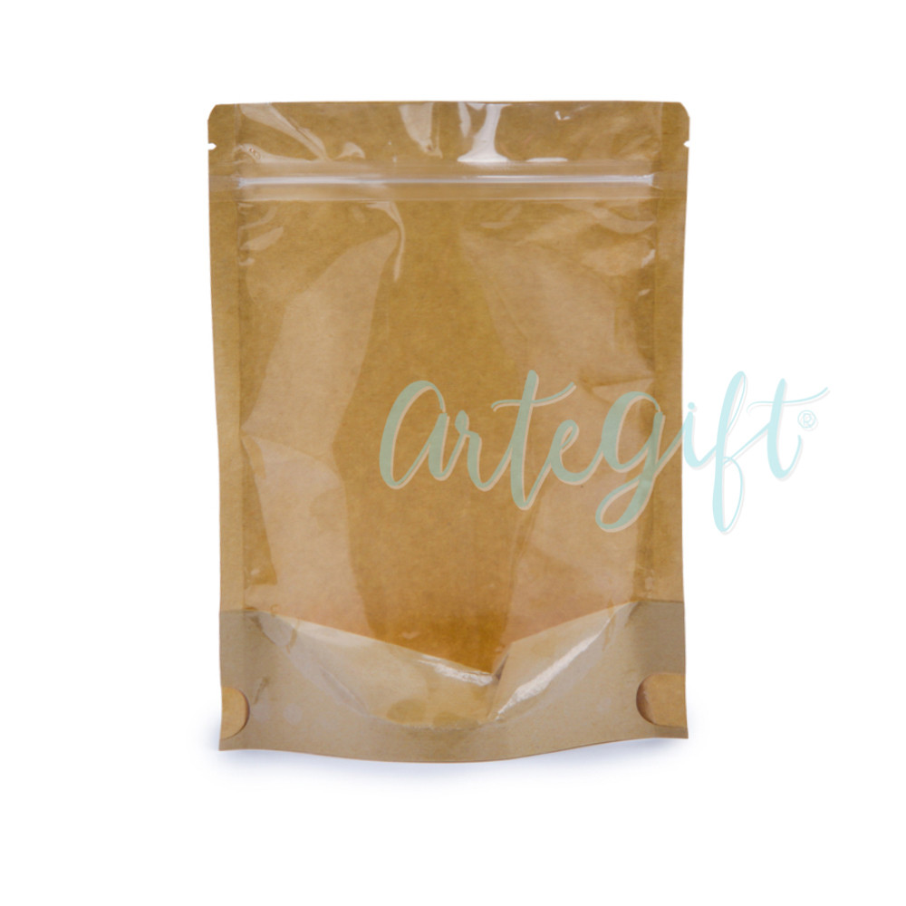 120 Unidades Saco Pouch Craft c/ Visor 14x20cm
