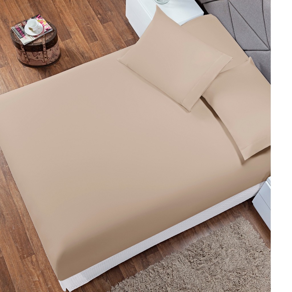 Lençol com Elástico Soft Casal Padrão Antiácaro 100% Poliéster 180 Fios Macio de Baixo