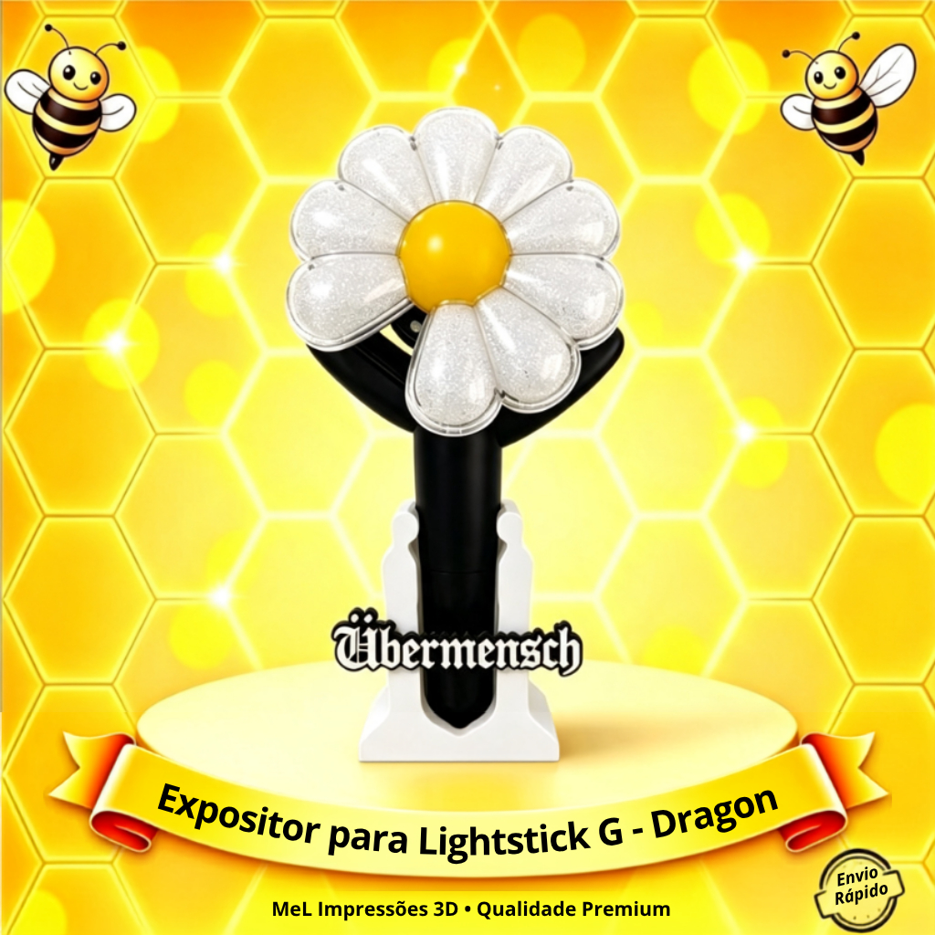 G-Dragon - Suporte para LightStick | Expositor Personalizado Impresso em 3D para Fãs VIP