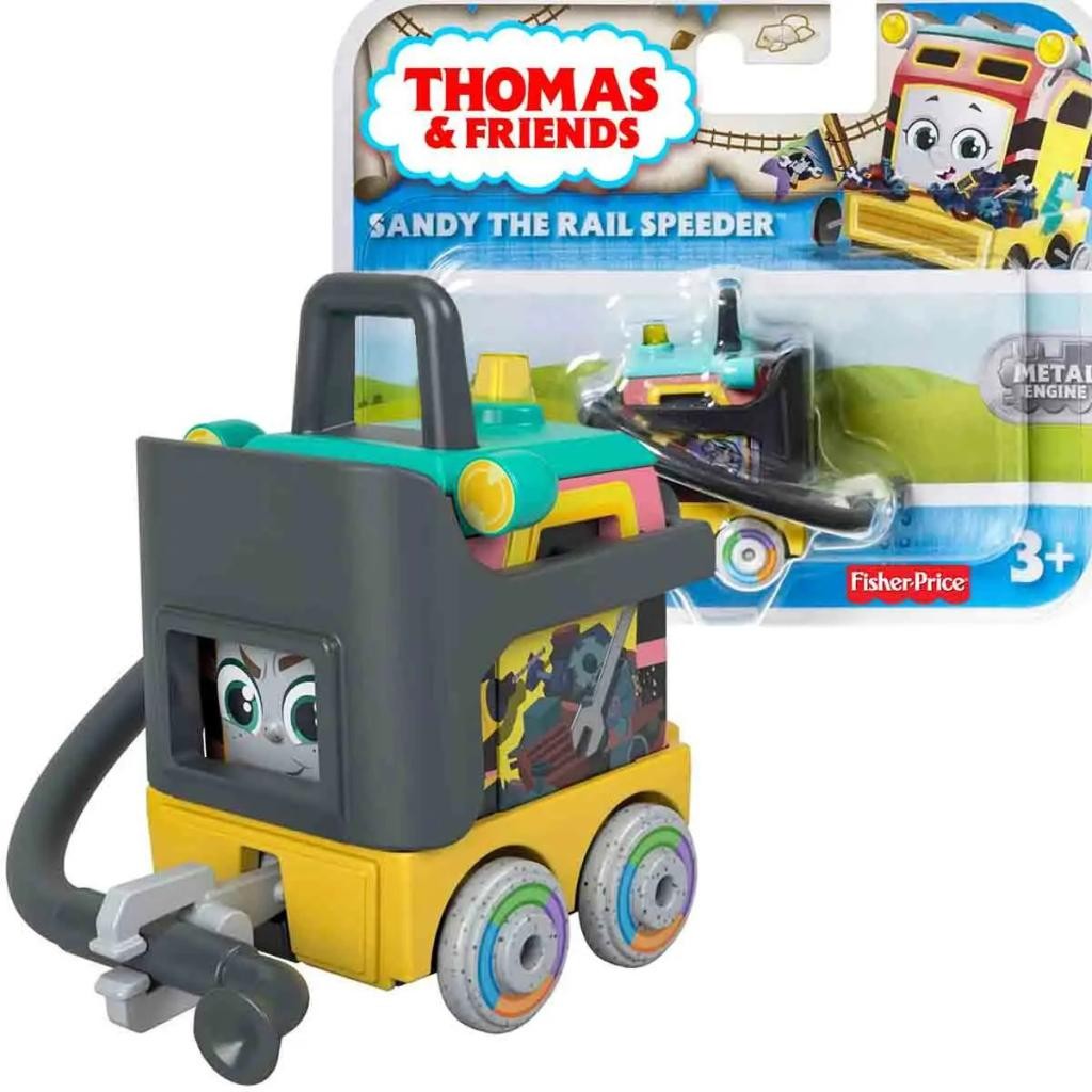 Trenzinho Thomas E Amigos Sandy Rail Speeder Mini Locomotiva Metal Brinquedo Mattel Original