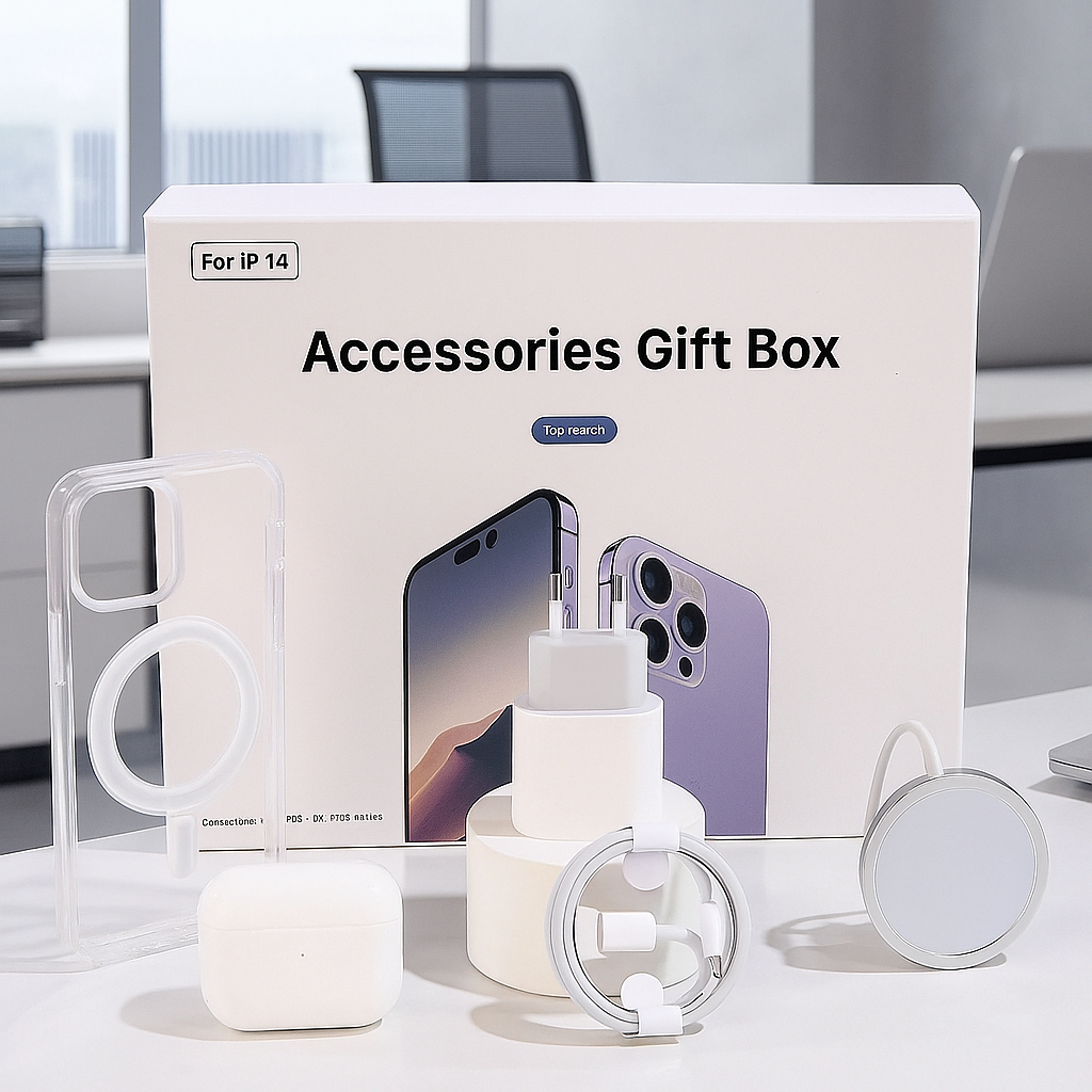 5-in-1 Kit MagSafe Phone Case/Data Cable/AirPods/Inductive Charging IPhone 14/15/16/XSR