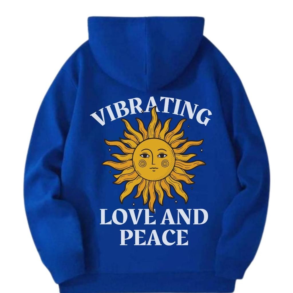 Moletom Vibrating feminino Blusa de frio Vibrating moleton com capuz e bolso casaco