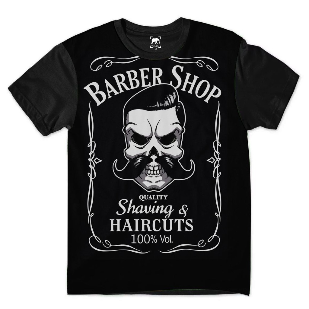 Camiseta Barber Shop Haircut Barba Old Man Men Tumblr
