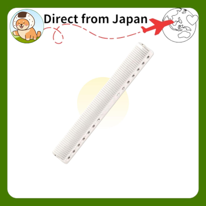 Y. S. PARK Cutting Comb YS-Er339 White — Professional Hairdresser Specification, Anti-Static, Salon Haircut Comb