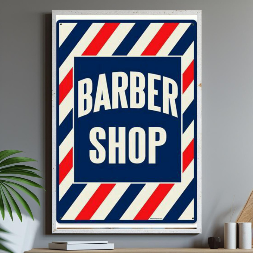 Quadro Haircut Barber Shop Decoração Ambiente Barbearia
