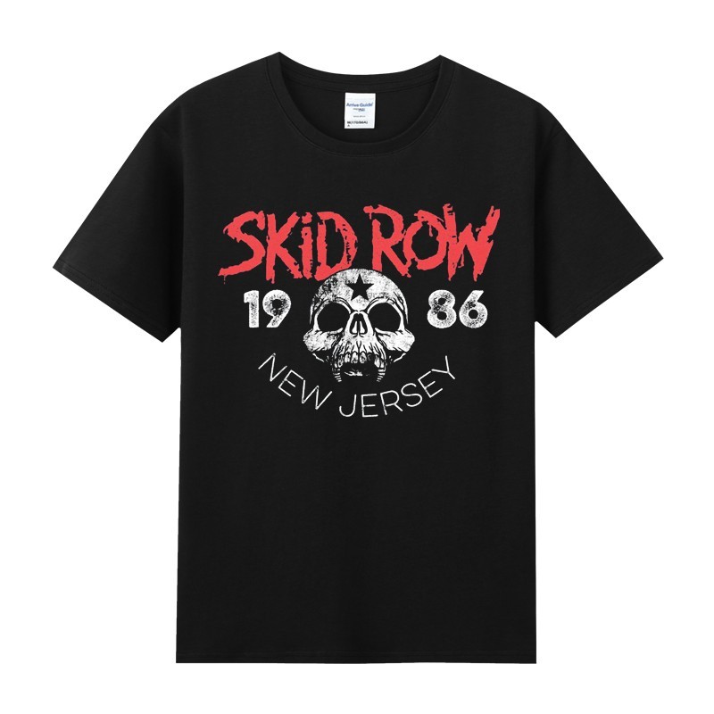 Music Soul Camiseta Unissex Skid Row Hard Rock Retrô Estilosa Confortável Moderna Moda Verão