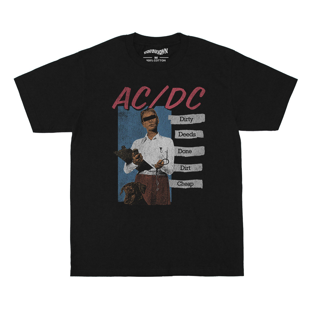 Music Soul Camiseta Unissex ACDC Hard Rock Heavy Metal 4DC Estampa Preta Retrô Confortável Estilosa Atemporal Moda