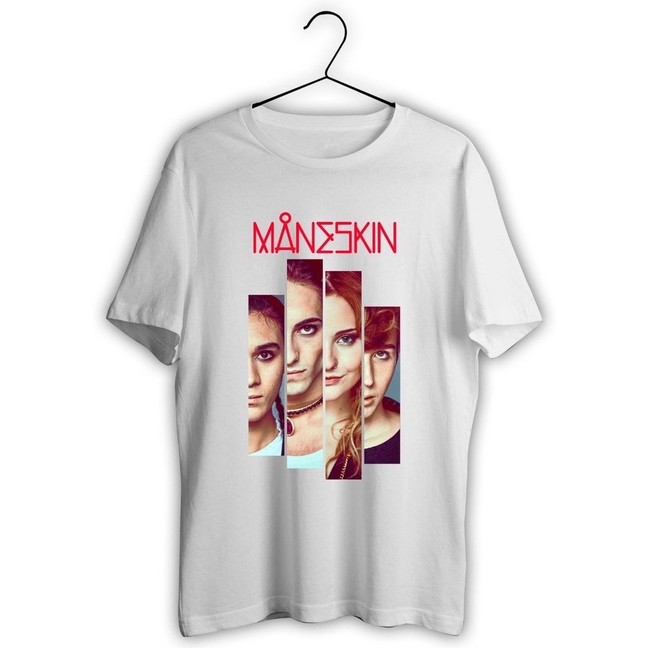 Camisa 100% algodão  Unissex Banda Maneskin Eyes Hard Rock envio rapido - Didi_Outlet JS COD FASHION