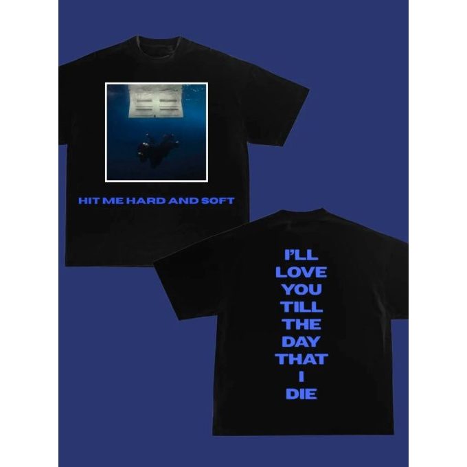 Camiseta Preta Oversized Unisex, Merchandising Oficial de Billie Eilish 