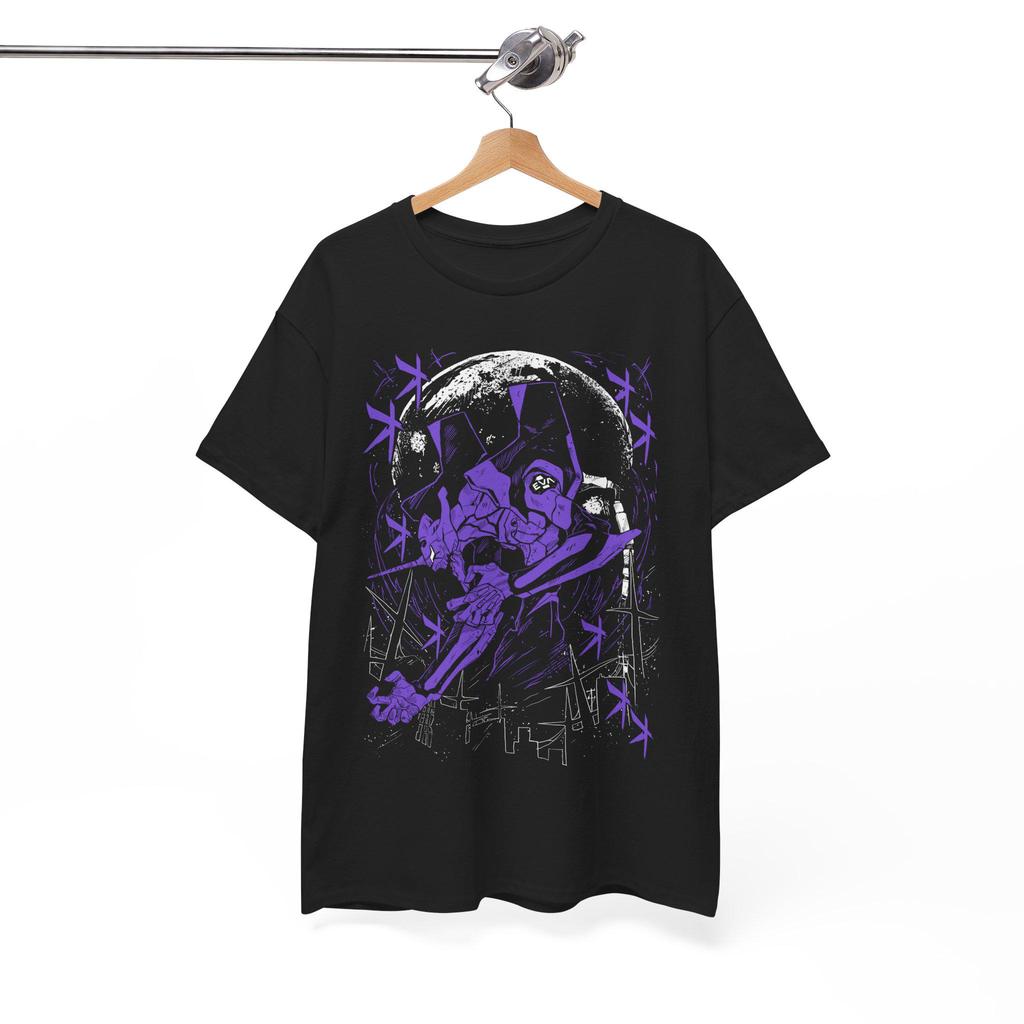 Camiseta Masculina Feminina Estampa Eva 01 Lua Arte Dark Evangelion T-shirt Unissex Streetwear Envio Imediato