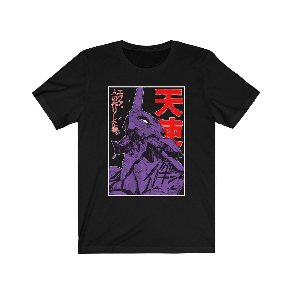 Camiseta Masculina Feminina Estampa Unidade Eva 01 Mangá Roxo Evangelion T-shirt Unissex Streetwear Envio Imediato
