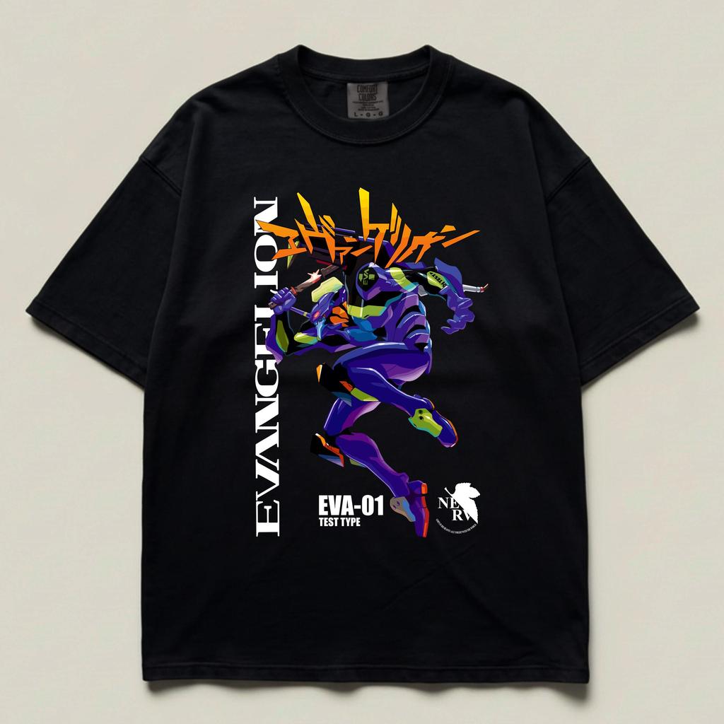Camiseta Masculina Feminina Estampa Eva 01 Test Type Colorido Evangelion T-shirt Unissex Streetwear Envio Imediato