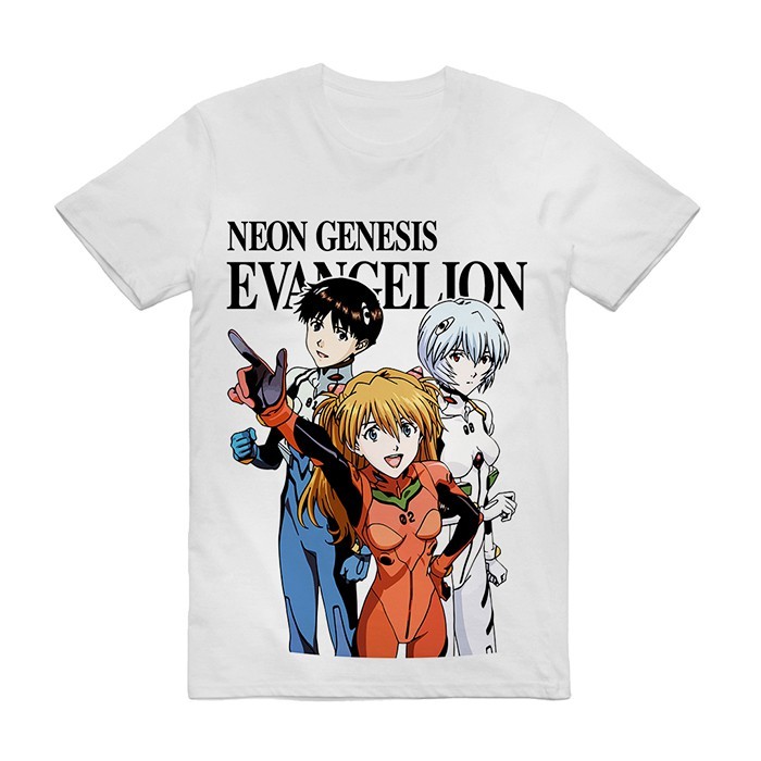 Camiseta Evangelion Asuka Rei Shinji EVA Camisa Unissex - ESTAMPA EM ALTA DEFINIÇÃO 25 25 26