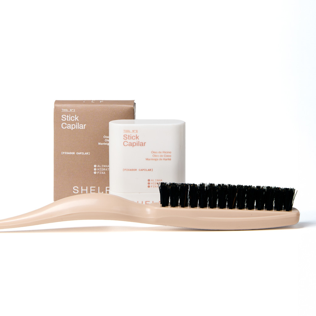 Kit Stick Fixador & Escova Shelf Beauty