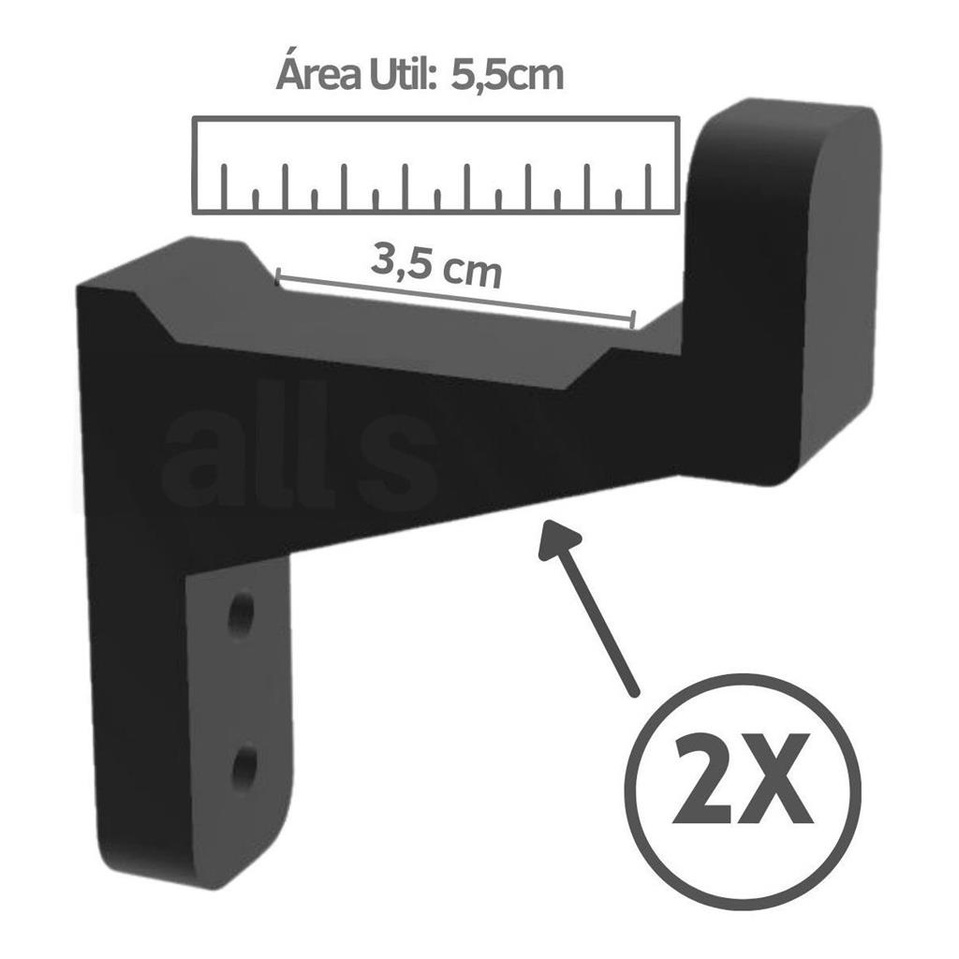 2x Suporte De Parede Armas De Pressao Airsoft Spring Full