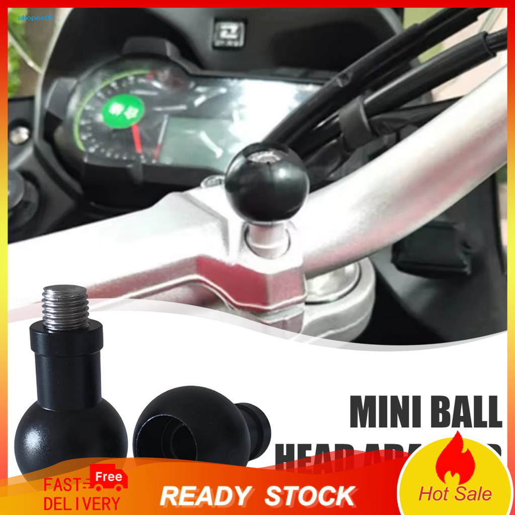 M6 Bolt Adapter 17mm/25mm Ball Head with M6/m8/m10 Bolts Adjustable Phone Holder Car Mount Bracket Universal Camera Trip