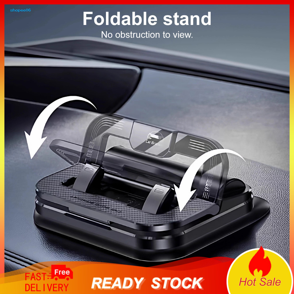 360 Degree Phone Holder 360° Rotatable Mobile with Strong Suction Cup Multi-angle Adjustable Dashboard Mount Anti-slip
