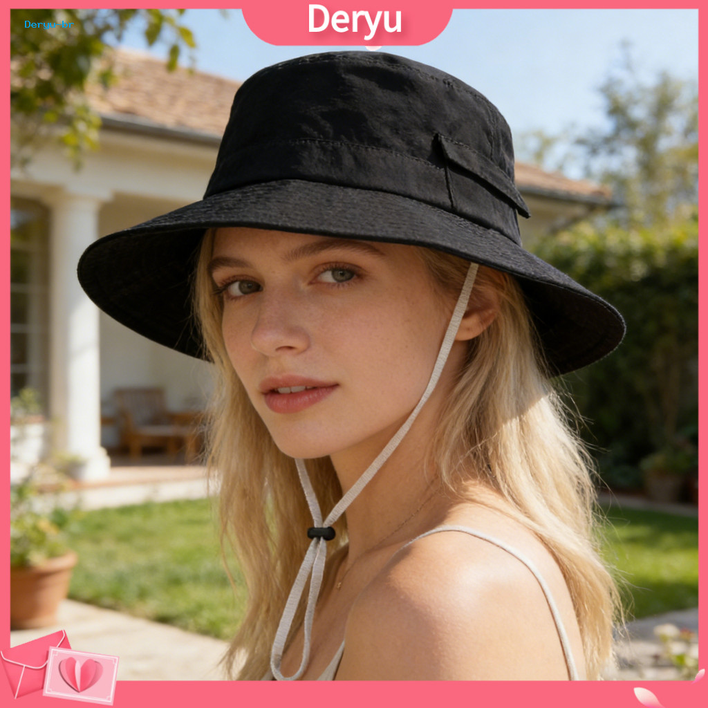 Waterproof Sun Hat Fisherman Wide Brim Adjustable Drawstring Windproof Bucket Uv Protection Outdoor Travel Hiking for Me