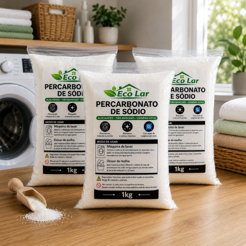 Percarbonato de Sódio Composto Limpeza Profunda e Clareado 1KG / 2KG / 3KG - 3KG