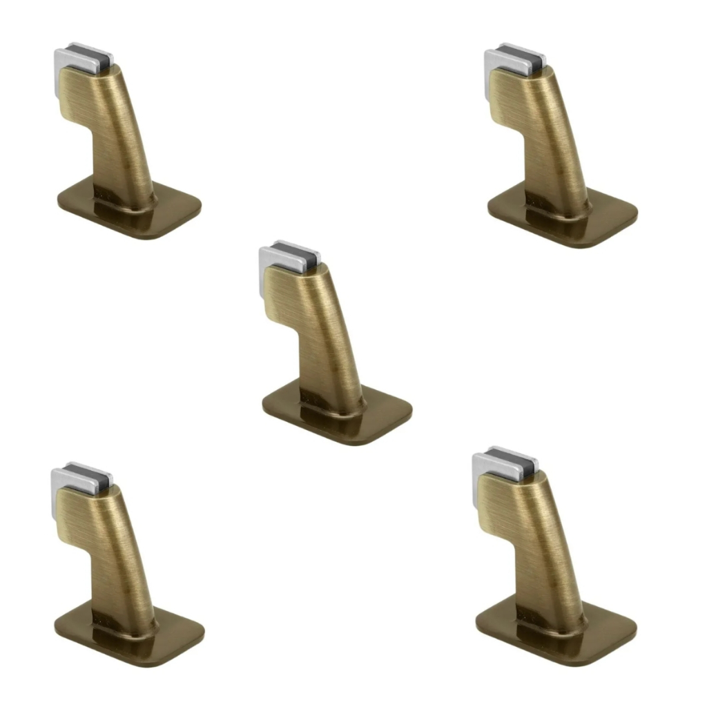 KIT PRENDEDOR FIXADOR TRAVA PORTA MAGNÉTICO ADESIVO 804 ANTIQUE OURO VELHO IMAB IMÃ PISO E PAREDE