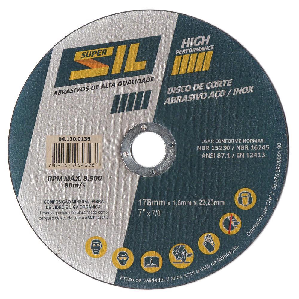 Disco Corte Super Sil High Performance 7 x 1/16 x 7/8”